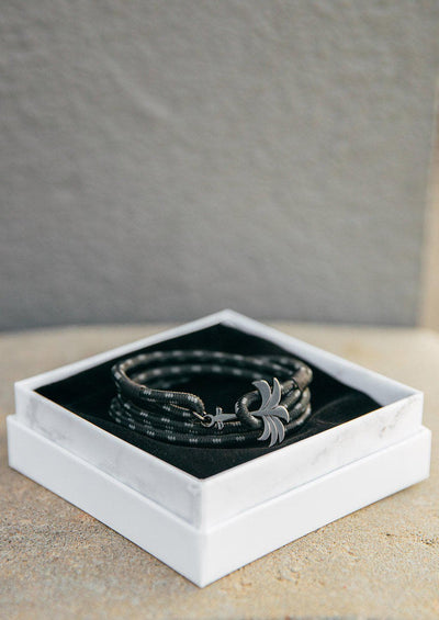 Phantom Black - Triple - Palm anchor bracelet box.