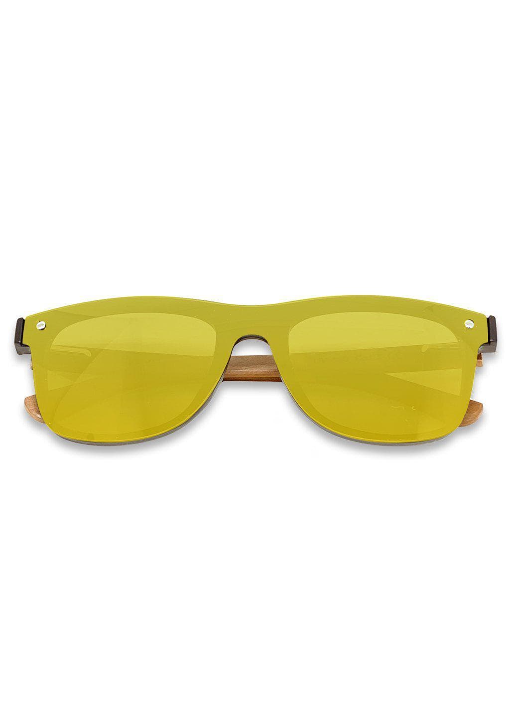Eyewood tomorrow is our modern cool take on classic models. This is Scorpius with yellow mirror lenses. Nice wooden sunglasses.