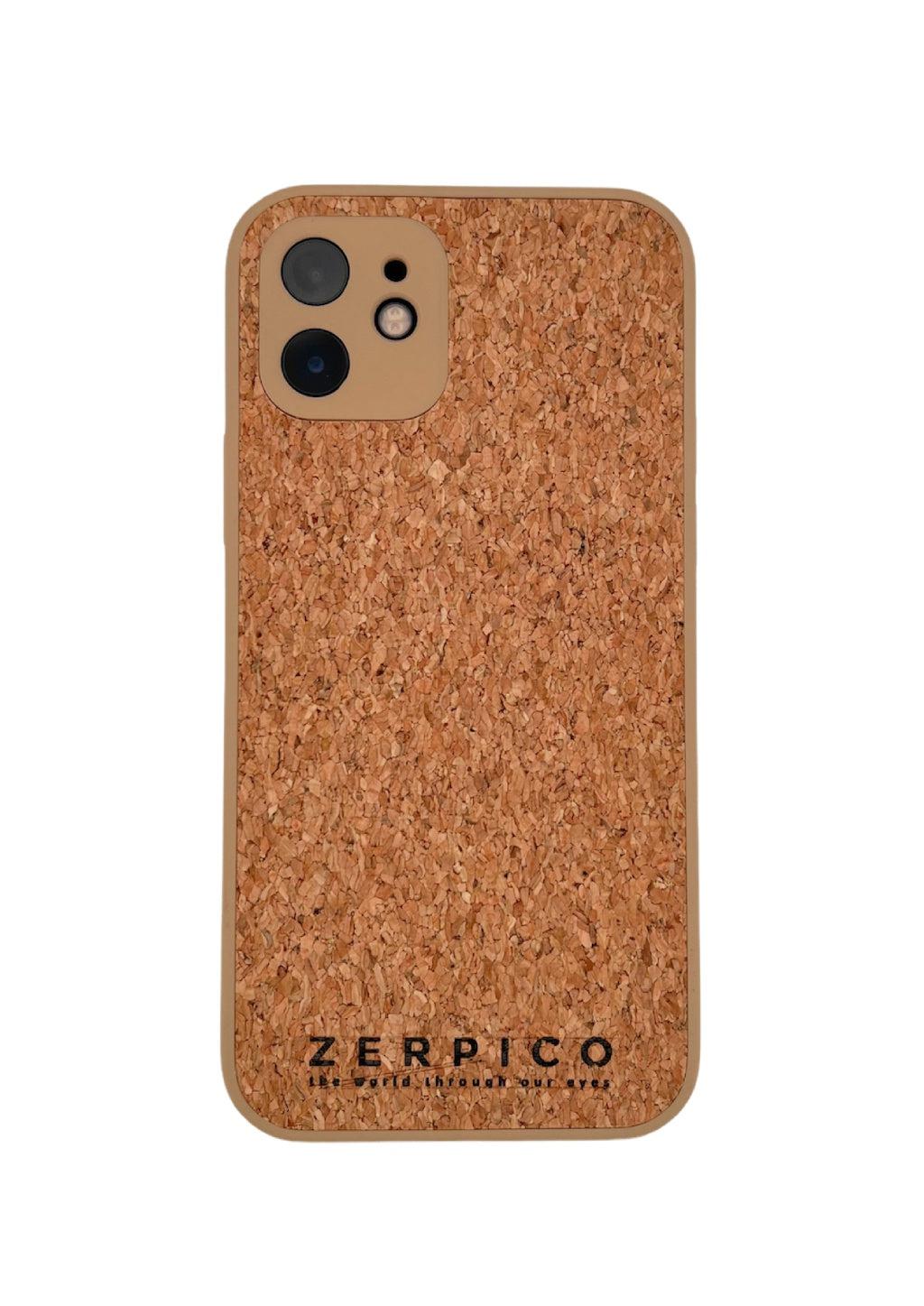 Mobile phone case made of cork.