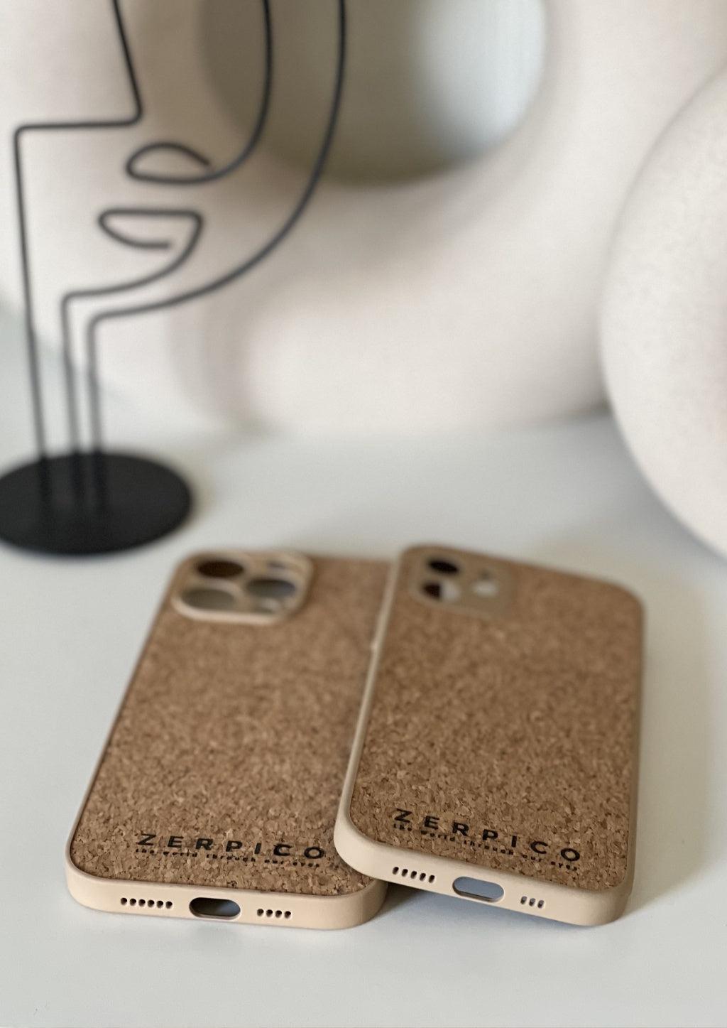 Details of our cork case for iphone.