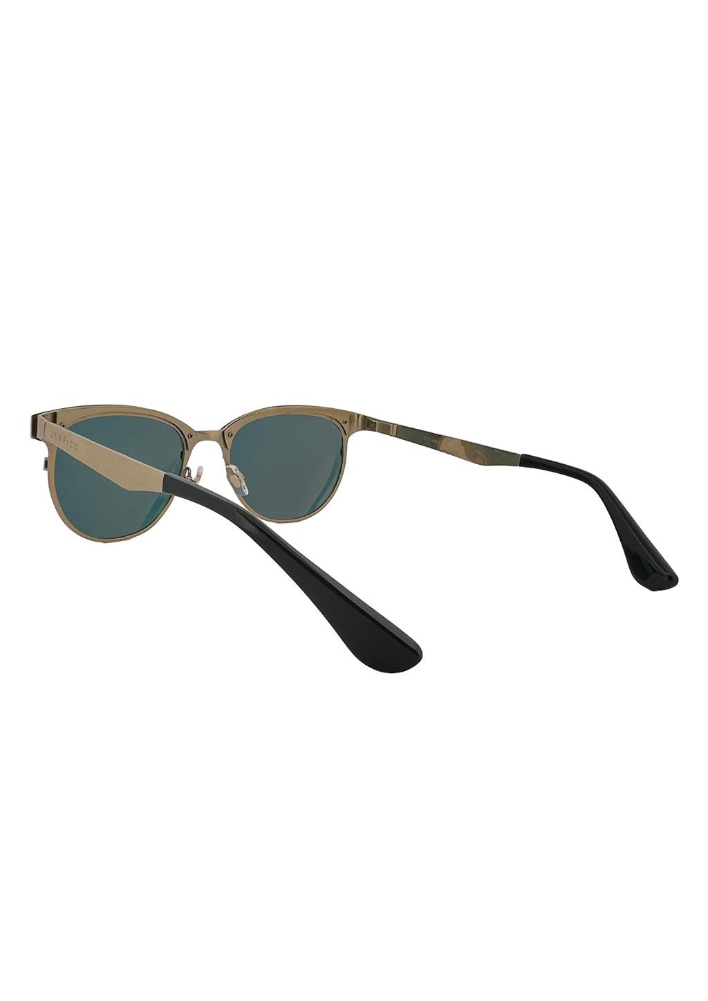 Titanium Clubmasters Sunglasses V2 24K GOLD Plated Zerpico