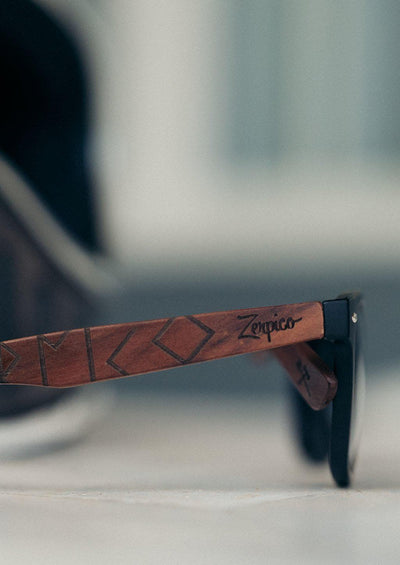 This is our special edition sunglasses Viking runes. - In Bali