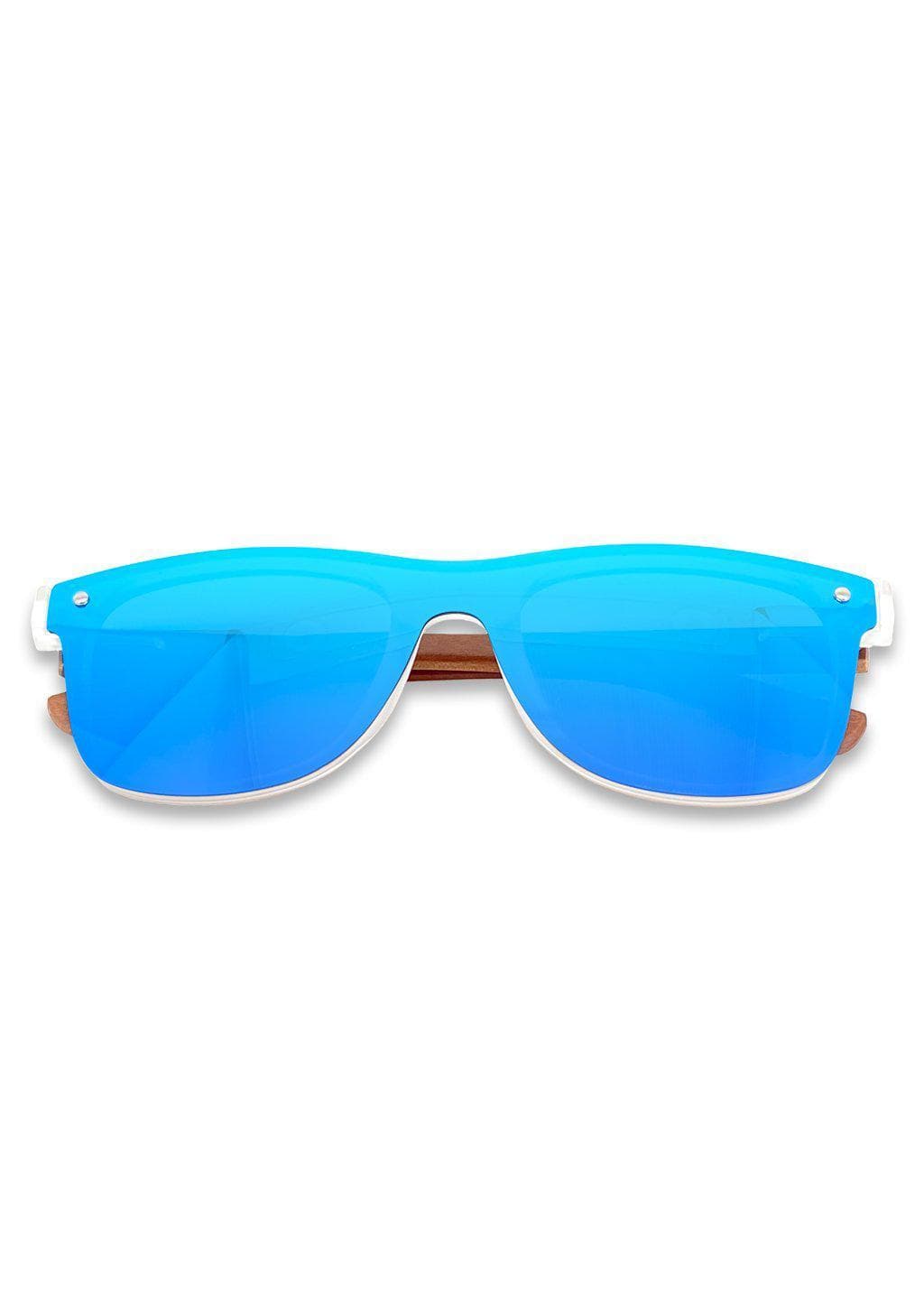 Eyewood tomorrow is our modern cool take on classic models. This is Gemeni with blue mirror lenses. Nice wooden sunglasses.